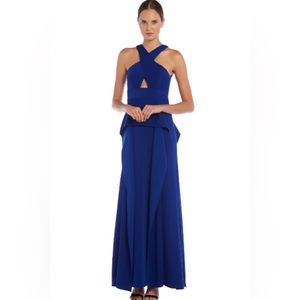 BURGUNDY open back formal dress brand new with tags size small!